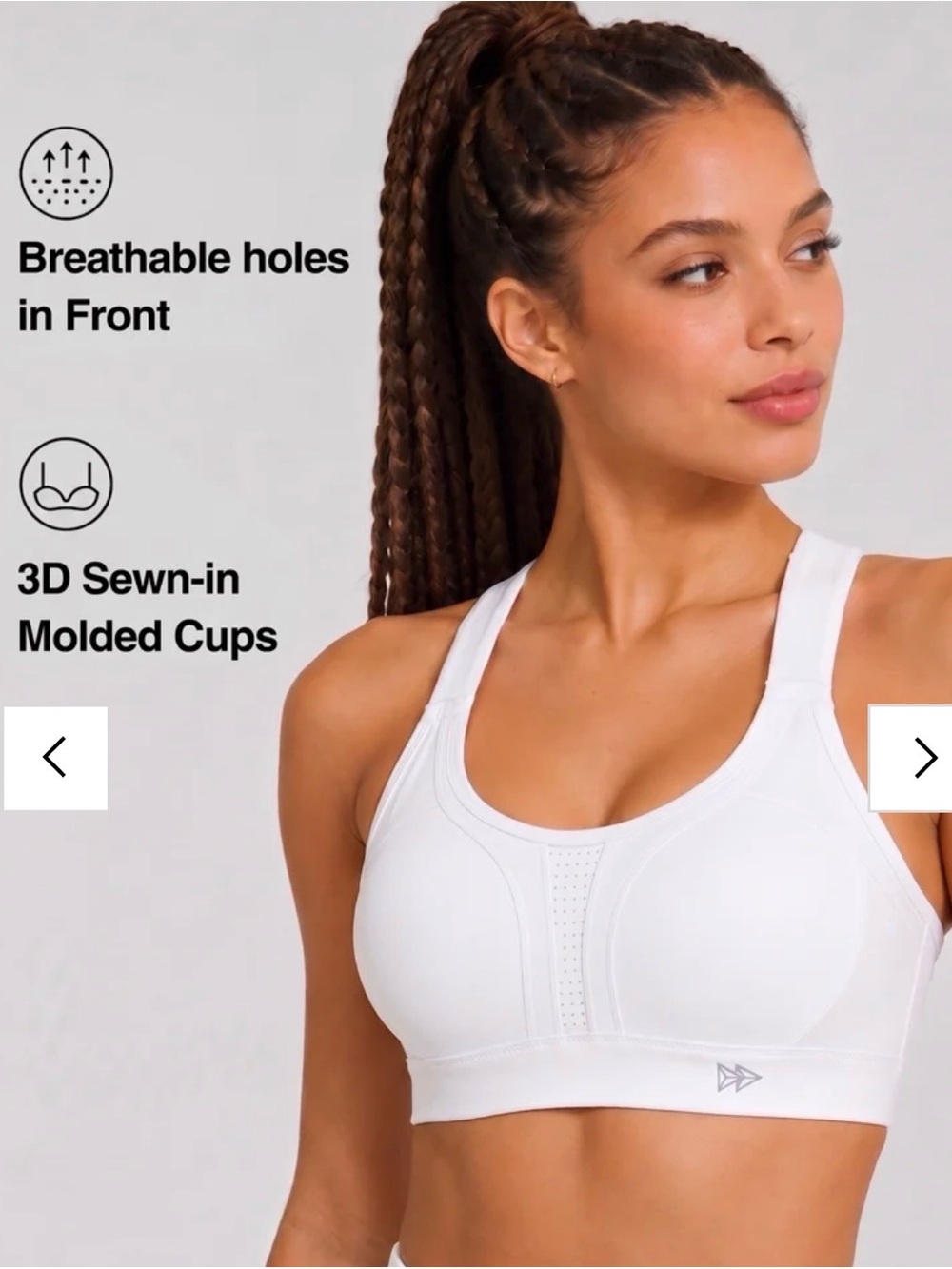 Power™ Adjustable Crisscross Padded Running Bra